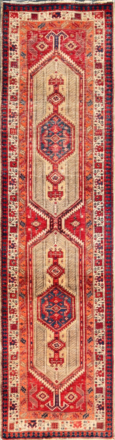 Canvello Vintage Serab Wool Camel Rug - 3'1" X 11'9" - Canvello