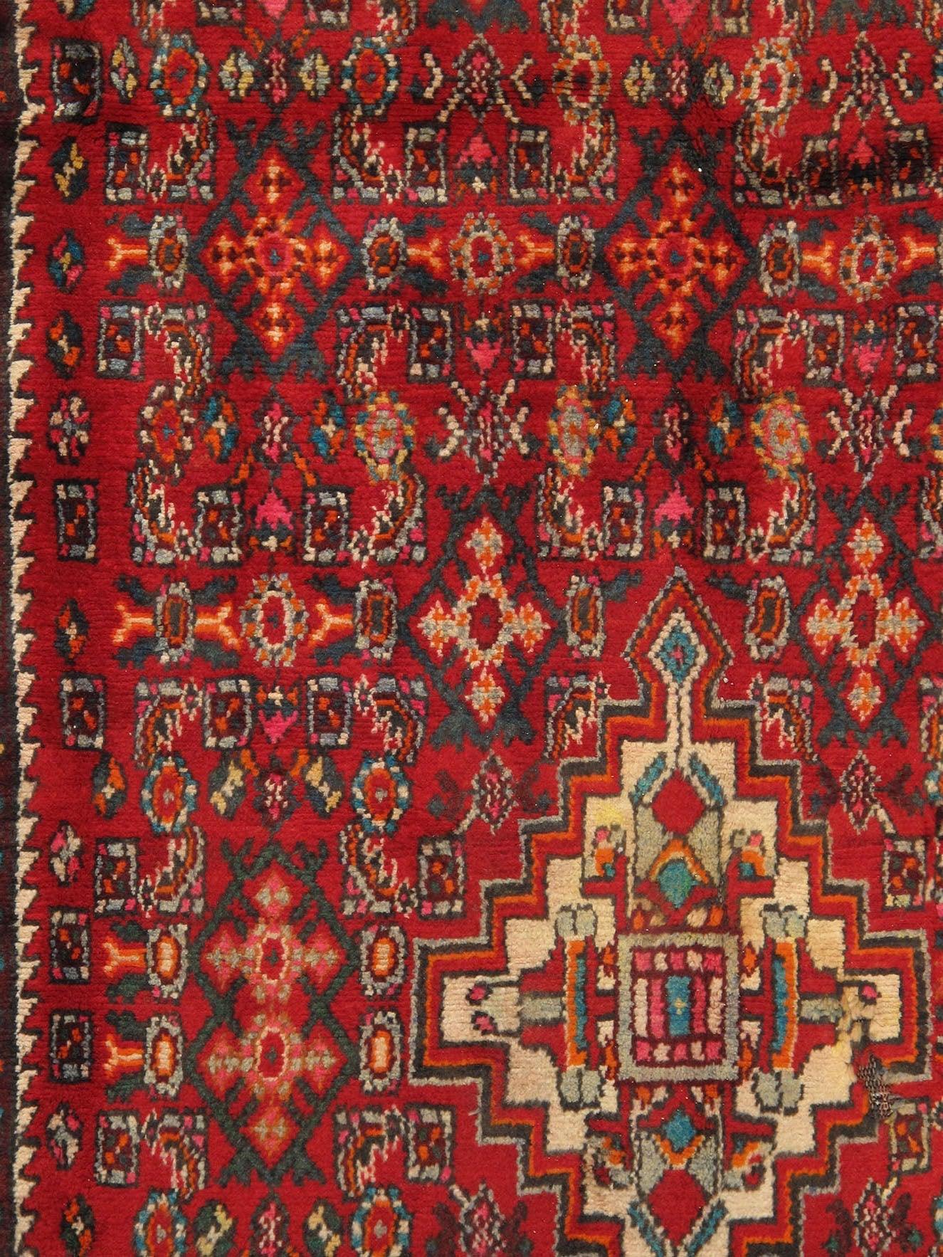 Canvello Vintage Shiraz Grey And Red Rug - 5' X 9'11"