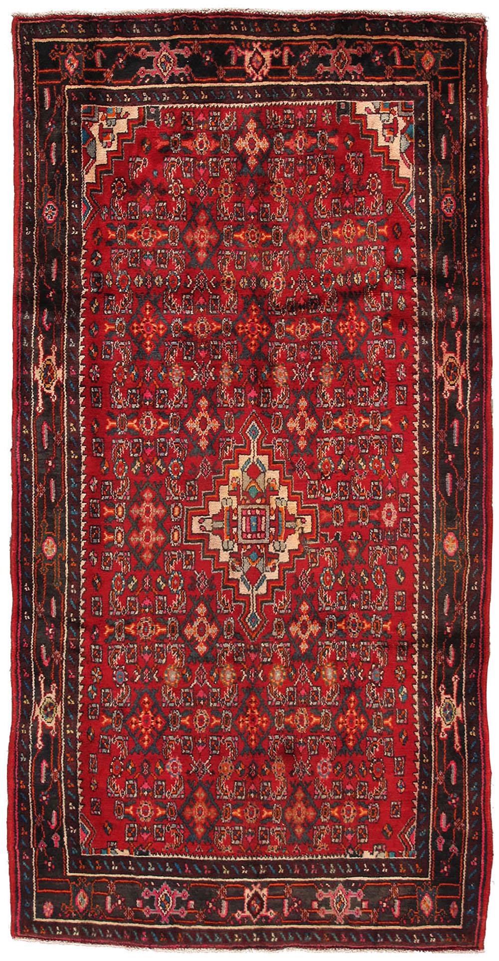 Canvello Vintage Shiraz Grey And Red Rug - 5' X 9'11" - Canvello