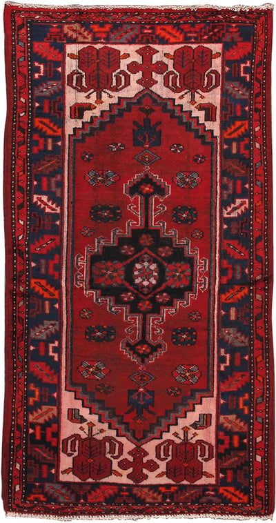 Canvello Vintage Shiraz Navy And Red Area Rug - 3'4" X 6'5" - Canvello