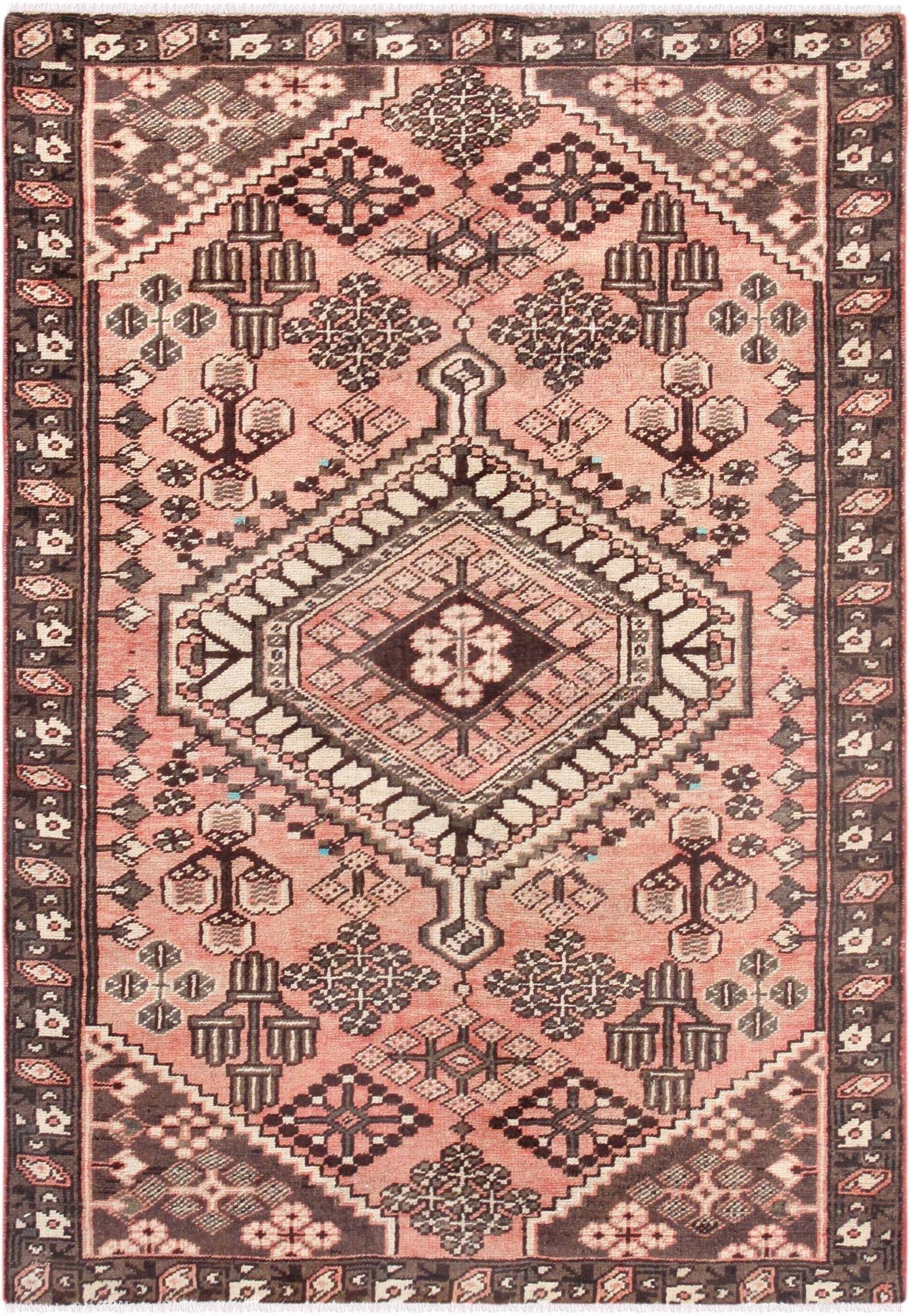 Canvello Vintage Shiraz Salmon Small Area Rug - 4'3" X 6'4" - Canvello