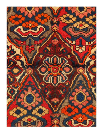 Canvello Vintage Persian Bakhtiari Rug - 5' x 10'6''