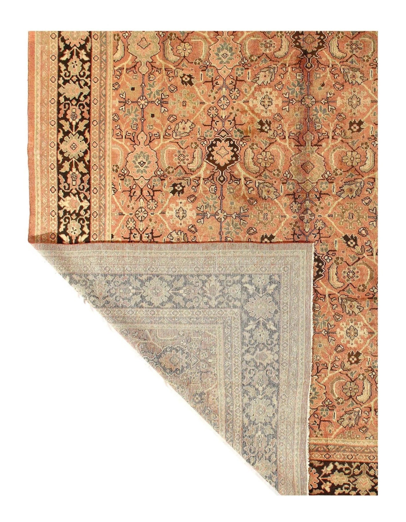 Canvello Vintage Silkroad Mahal Salmon Rug - 10'8'' X 13'8'' - Canvello