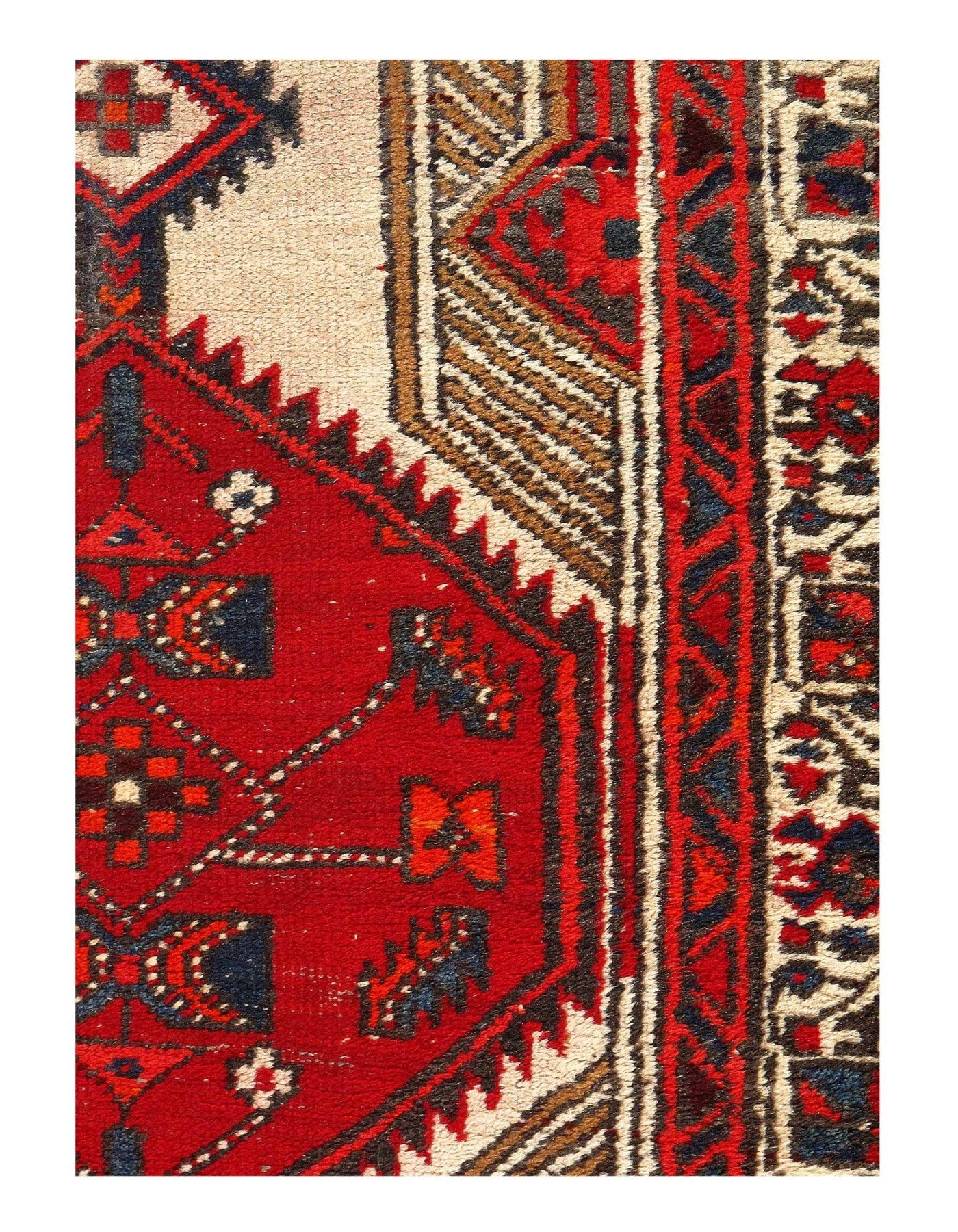 Canvello Vintage Silkroad Red And Black Rugs - 3'3'' X 6'11'' - Canvello