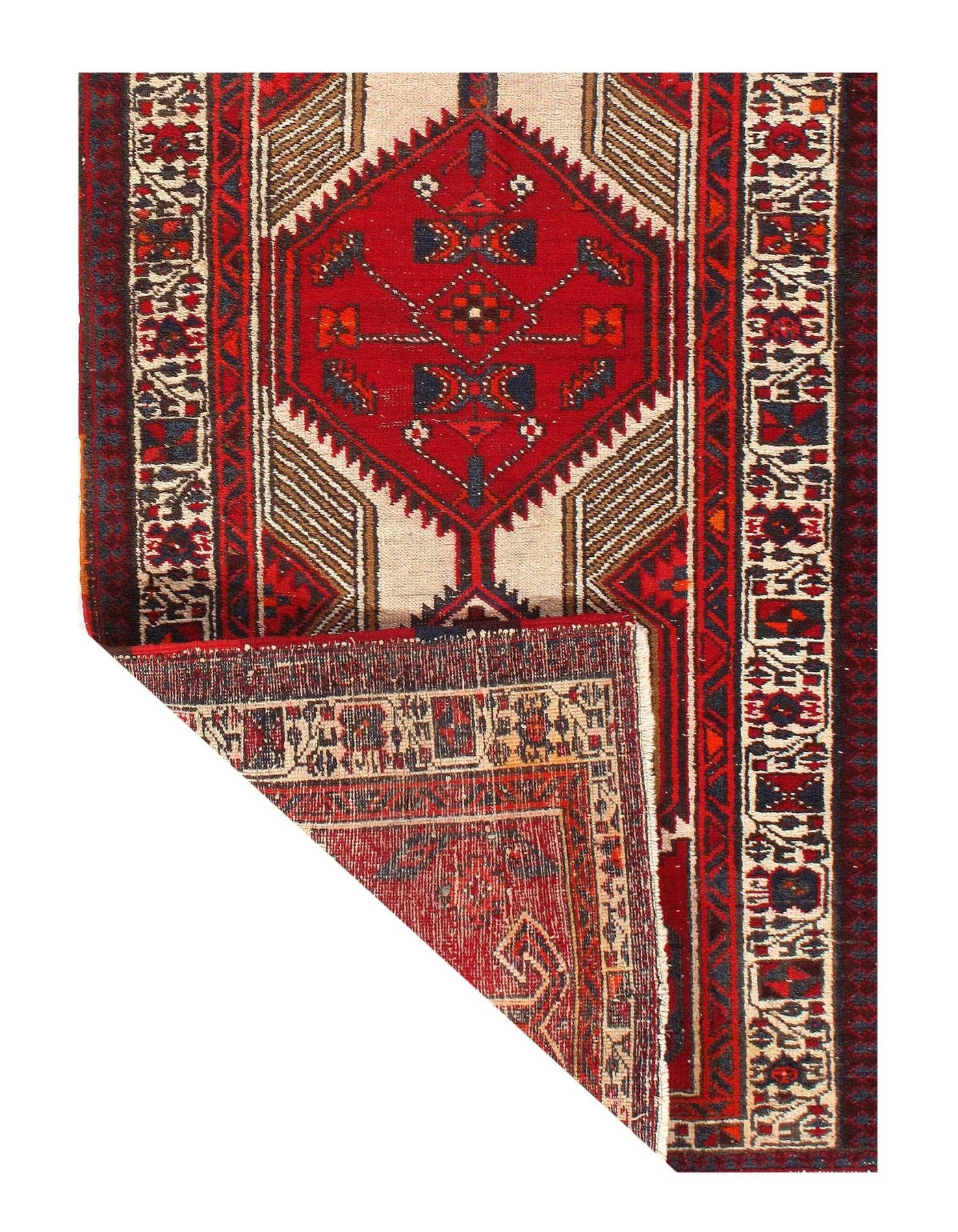 Canvello Vintage Silkroad Red And Black Rugs - 3'3'' X 6'11'' - Canvello