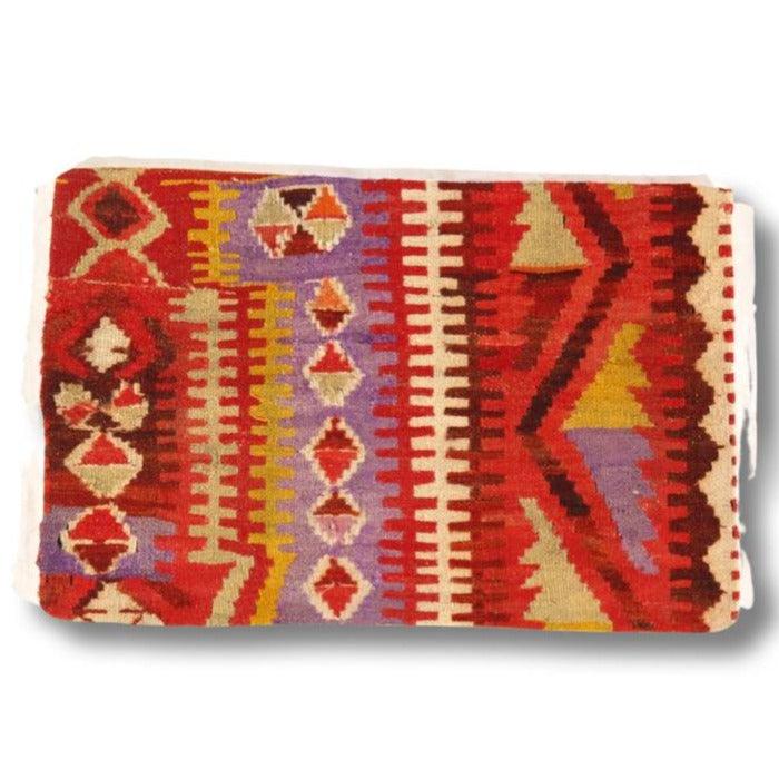 Canvello Vintage Turkish Hand Knotted Kilim Pillow - 16" x 24" - Canvello