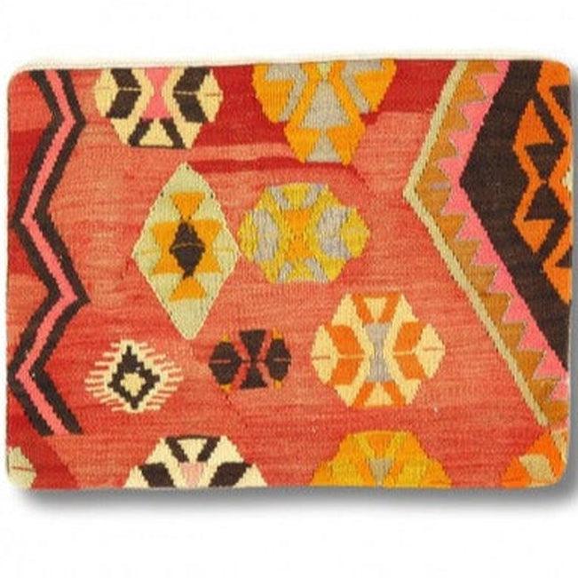 Canvello Vintage Turkish Hand Knotted Kilim Pillow - 16" x 24" - Canvello