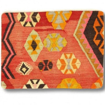 Canvello Vintage Turkish Hand Knotted Kilim Pillow - 16" x 24" - Canvello