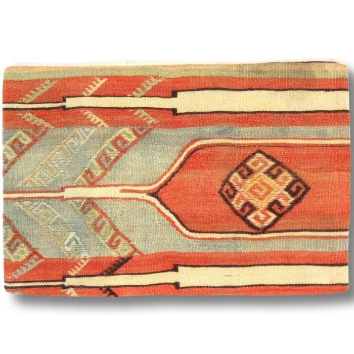 Canvello Vintage Turkish Hand Knotted Kilim Pillow - 16" x 24" - Canvello