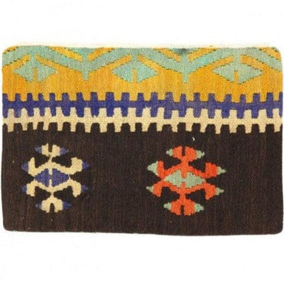 Canvello Vintage Turkish Hand Knotted Kilim Pillow - 16" x 24" - Canvello