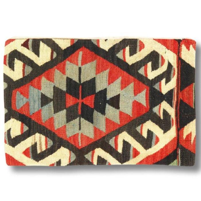 Canvello Vintage Turkish Hand Knotted Kilim Pillow - 16" x 24" - Canvello