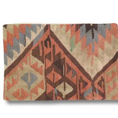 Canvello Vintage Turkish Hand Knotted Kilim Pillow - 16" x 24" - Canvello