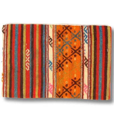 Canvello Vintage Turkish Hand Knotted Kilim Pillow - 16" x 24" - Canvello