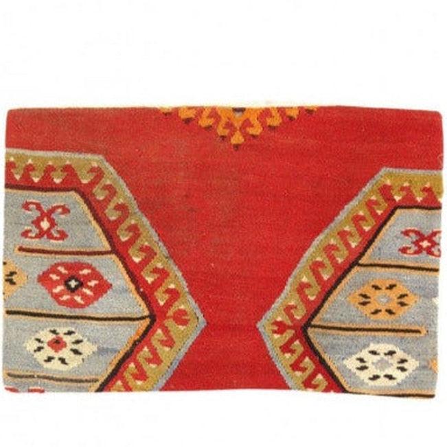 Canvello Vintage Turkish Hand Knotted Kilim Pillow - 16" x 24"