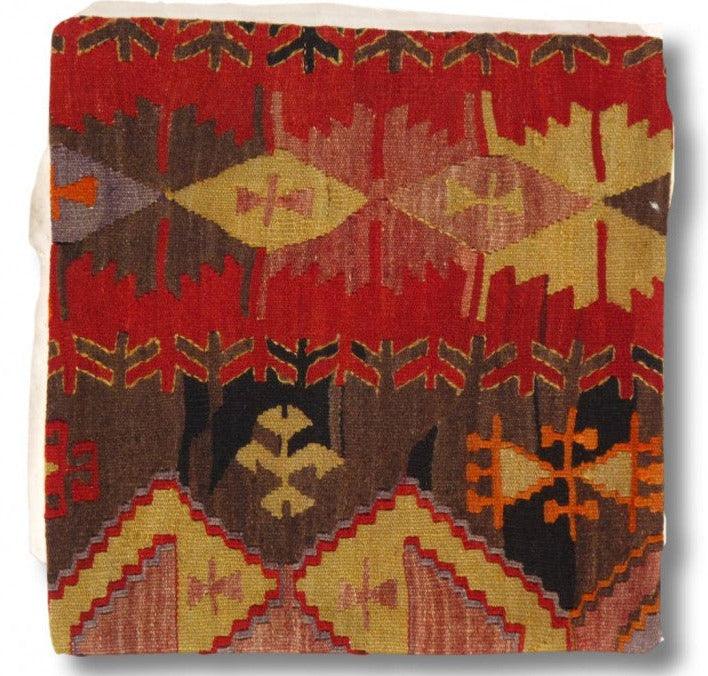 Canvello Vintage Turkish Hand Knotted Throw Pillow - 16"x16"