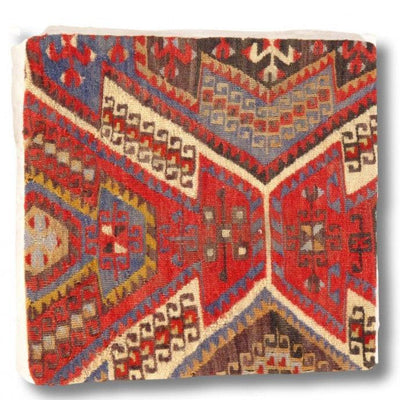 Canvello Vintage Turkish Hand Knotted Throw Pillow - 16"x16" - Canvello