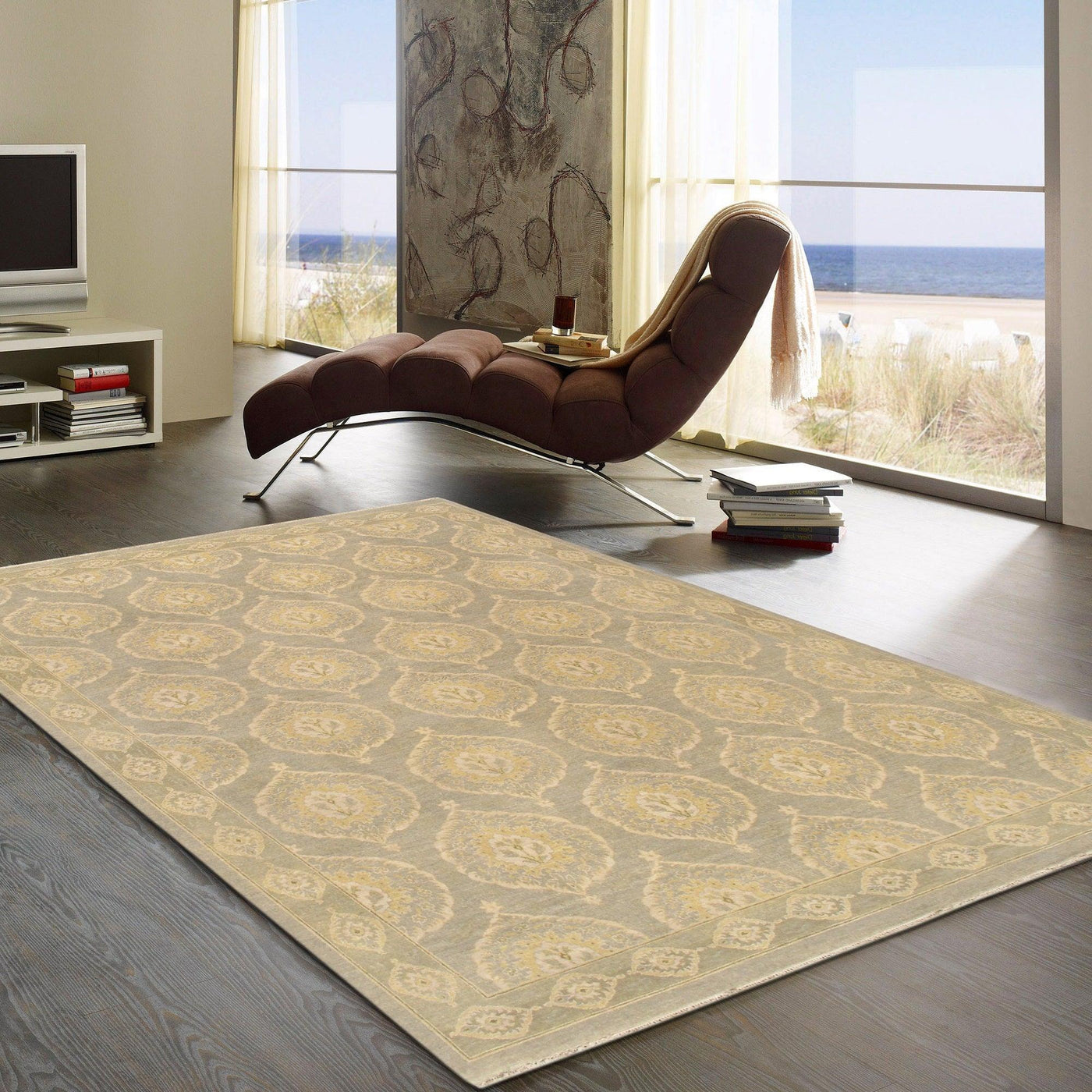 Canvellon Hand - Knotted Lamb's Wool Area Rug - 8'1" X 9'11" - Canvello