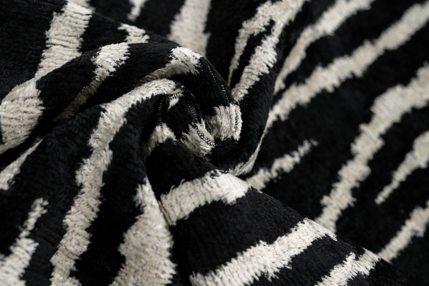 Handmade Velvet Throw Pillow with Black and White Zebra Print Design - High - Quality 20x20 Inch Decorative Accent with Premium Down Feather Insert - Canvello