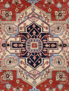 Serapi Geometric Hand-Knotted Wool Area Rug