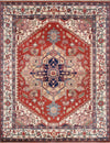 Serapi Geometric Hand-Knotted Wool Area Rug
