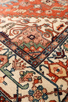 Serapi Geometric Hand-Knotted Wool Area Rug
