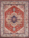 Serapi Geometric Hand-Knotted Wool Area Rug