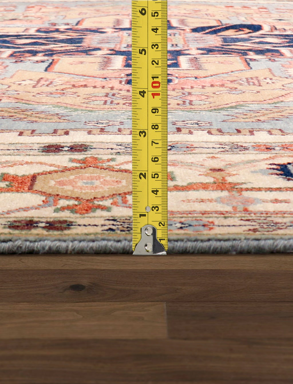 Serapi Geometric Hand-Knotted Wool Area Rug