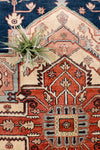 Serapi Geometric Hand-Knotted Wool Area Rug